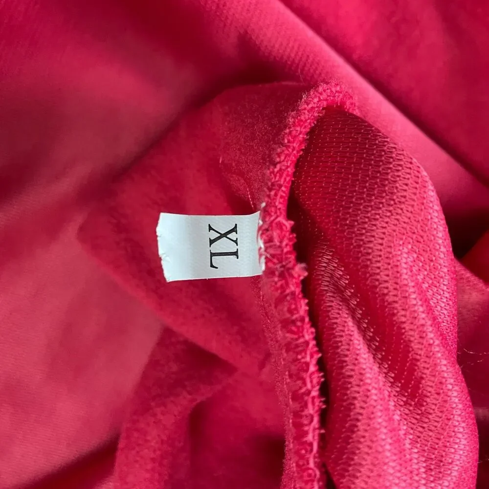 Unbranded Trench Coat Juniors XL Pink Belted Long Length Soft Pockets Jacket